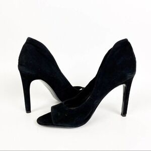 Vince Camuto Karolynn Black Suede Leather Heels size 6.5